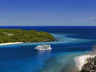 Blue Lagoon Cruises Fiji Princess Aerial