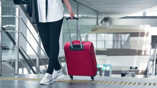 Suitcase Through Airport