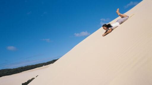 Tangalooma Sand Tabogganing